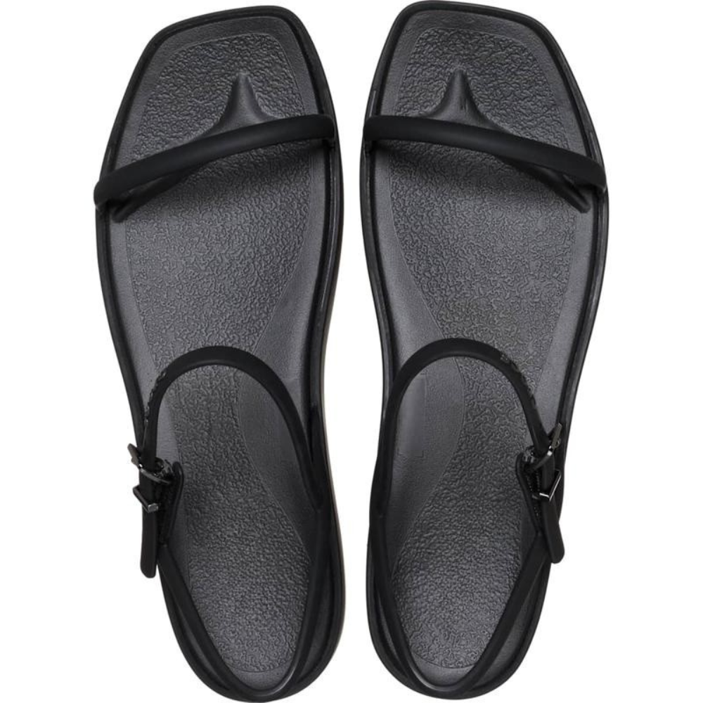 Sandalias de Plataforma Cómodas para Mujeres con Tira para el Dedo, Hebilla en el Tobillo y Suela de Espuma Acolchada