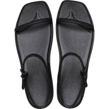 Sandalias de Plataforma Cómodas para Mujeres con Tira para el Dedo, Hebilla en el Tobillo y Suela de Espuma Acolchada