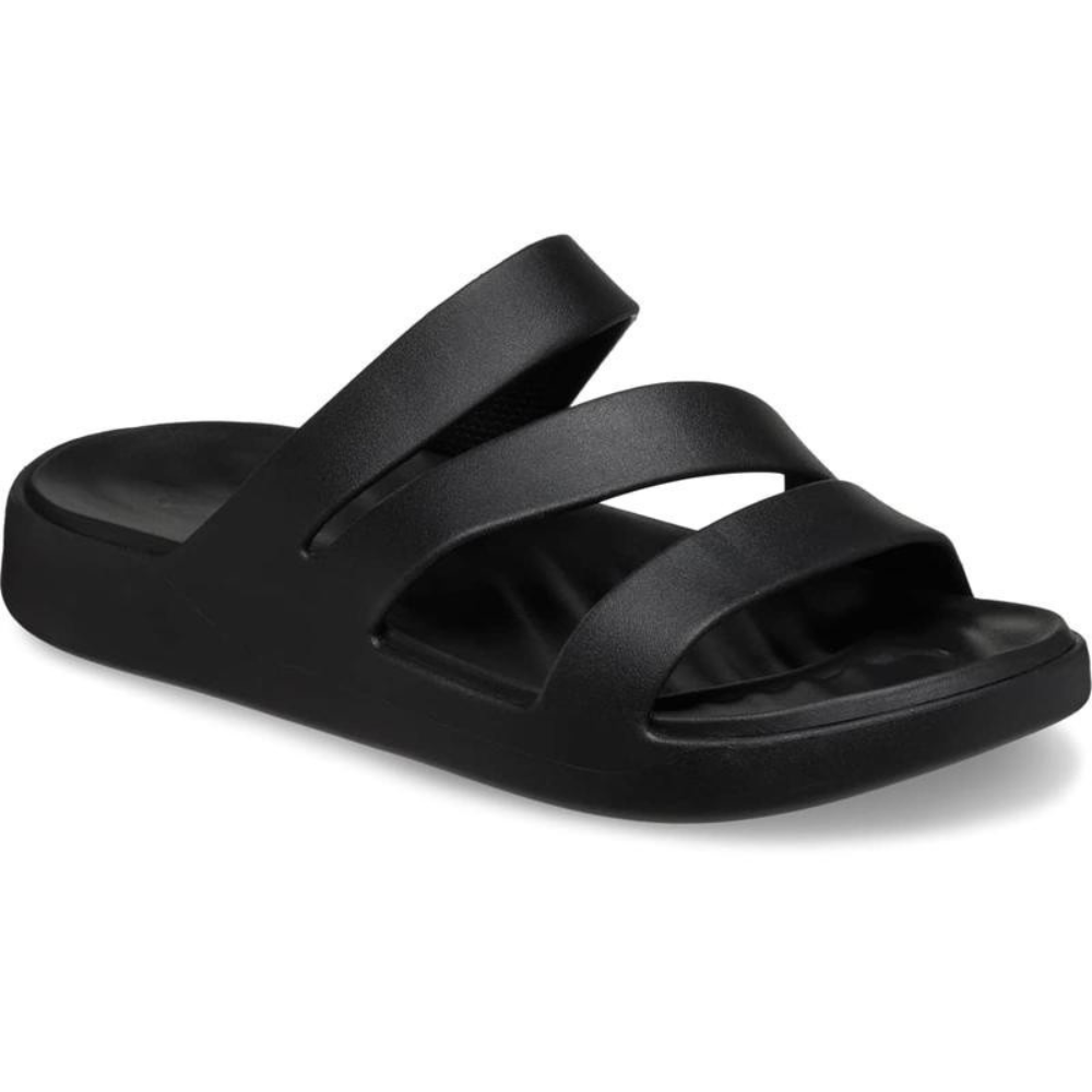 Sandalias Cómodas para Mujeres con Tiras Triples y Plantilla Acolchada Estilo Slip On
