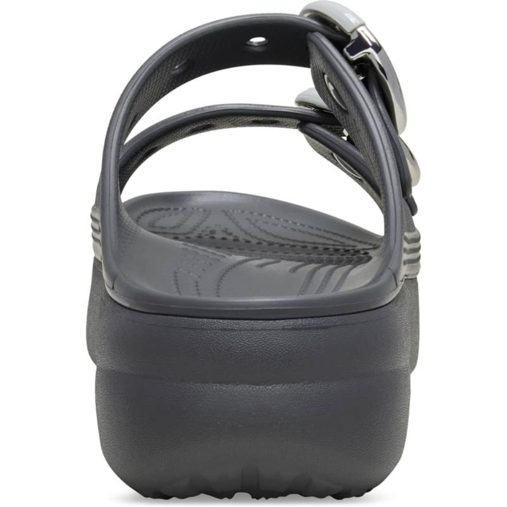 Sandalias de Plataforma Cómodas para Mujeres con Correa de Doble Hebilla, Suela Chunky de Espuma