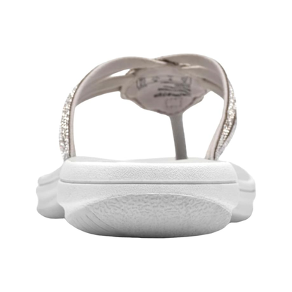 Chanclas Cómodas para Mujeres con Tira Trenzada, Suela de Cuña Acolchada, Estilo Thong