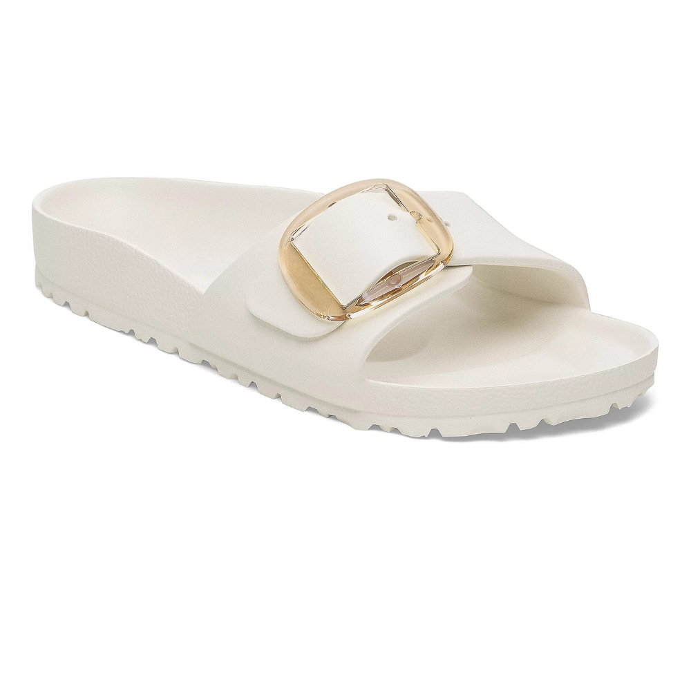 Zapatillas Cómodas para Mujeres con Correa de Hebilla Única y Plantilla Contorneada, Estilo Deslizante Impermeable