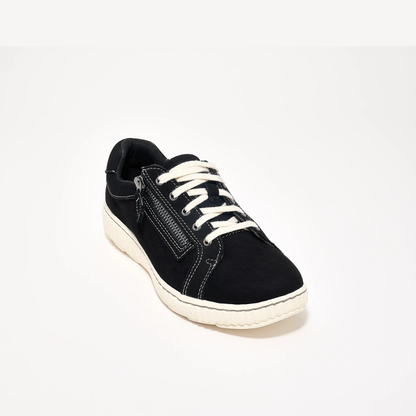 Zapatillas Cómodas para Mujeres con Cierre Lateral con Cordones y Estilo Casual Bajo