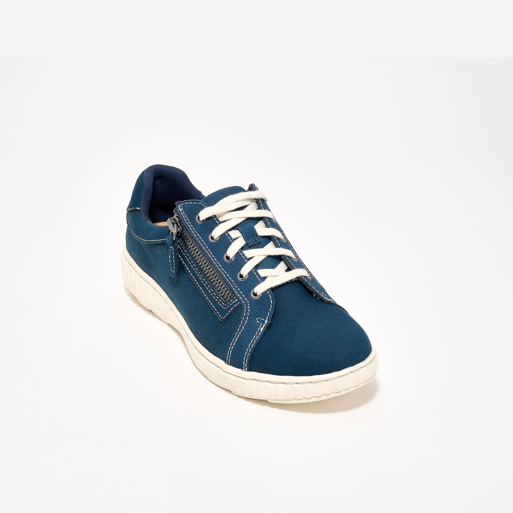 Zapatillas Cómodas para Mujeres con Cierre Lateral con Cordones y Estilo Casual Bajo