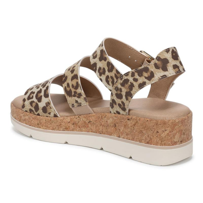 Sandalias de Plataforma Cómodas para Mujeres con Correa Ajustable y Plantilla de Corcho, Estilo Abierto