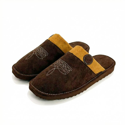 Zapatillas de Casa Cómodas para Mujeres con Forro de Piel Sintética, Punta Cerrada y Estilo Sin Talón