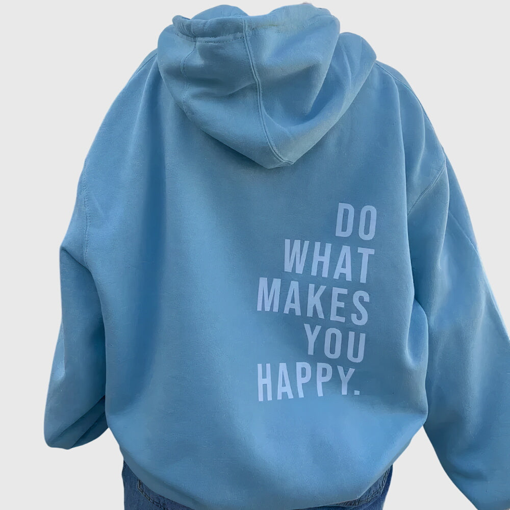 Sudadera Gráfica Cómoda para Mujeres con Capucha Ajustable, Manga Larga, Estilo Oversized y Relajado