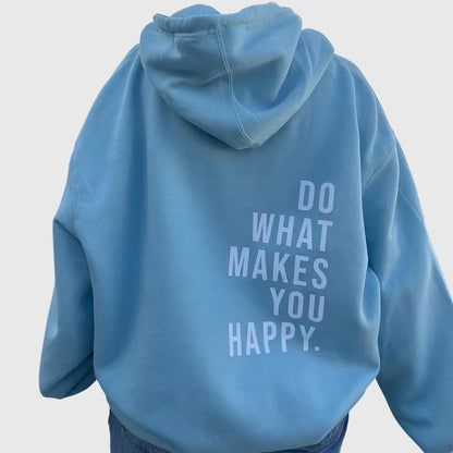 Sudadera Gráfica Cómoda para Mujeres con Capucha Ajustable, Manga Larga, Estilo Oversized y Relajado