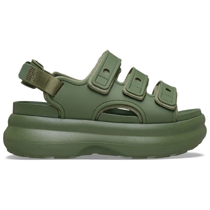 Sandalias de Plataforma Cómodas para Mujeres con Doble Correa Slingback y Suela Chunky Acolchada