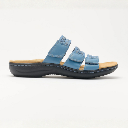 Sandalias Cómodas para Mujeres con Tiras Ajustables Triples y Plantilla Acolchada Estilo Slide
