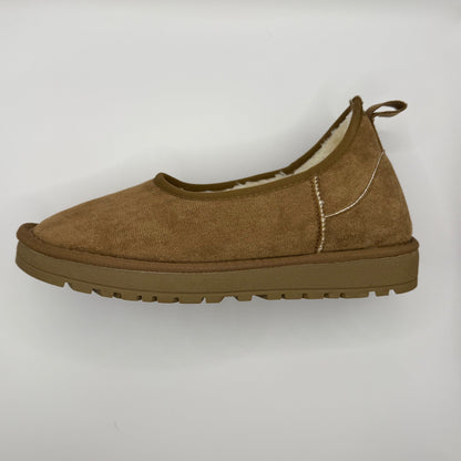 Zapatillas Cómodas para Mujeres con Cuello de Piel Sintética, Estilo Bajo y de Fácil Uso