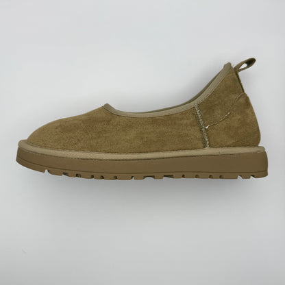 Zapatillas Cómodas para Mujeres con Cuello de Piel Sintética, Estilo Bajo y de Fácil Uso