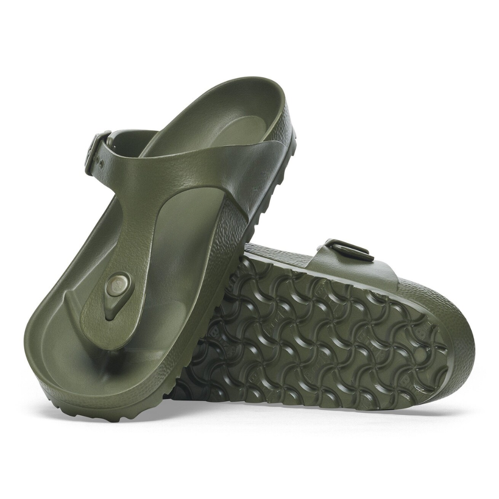 Sandalias de Tanga Cómodas para Mujeres con Correa de Hebilla en el Dedo y Plantilla Contorneada Estilo Slip On