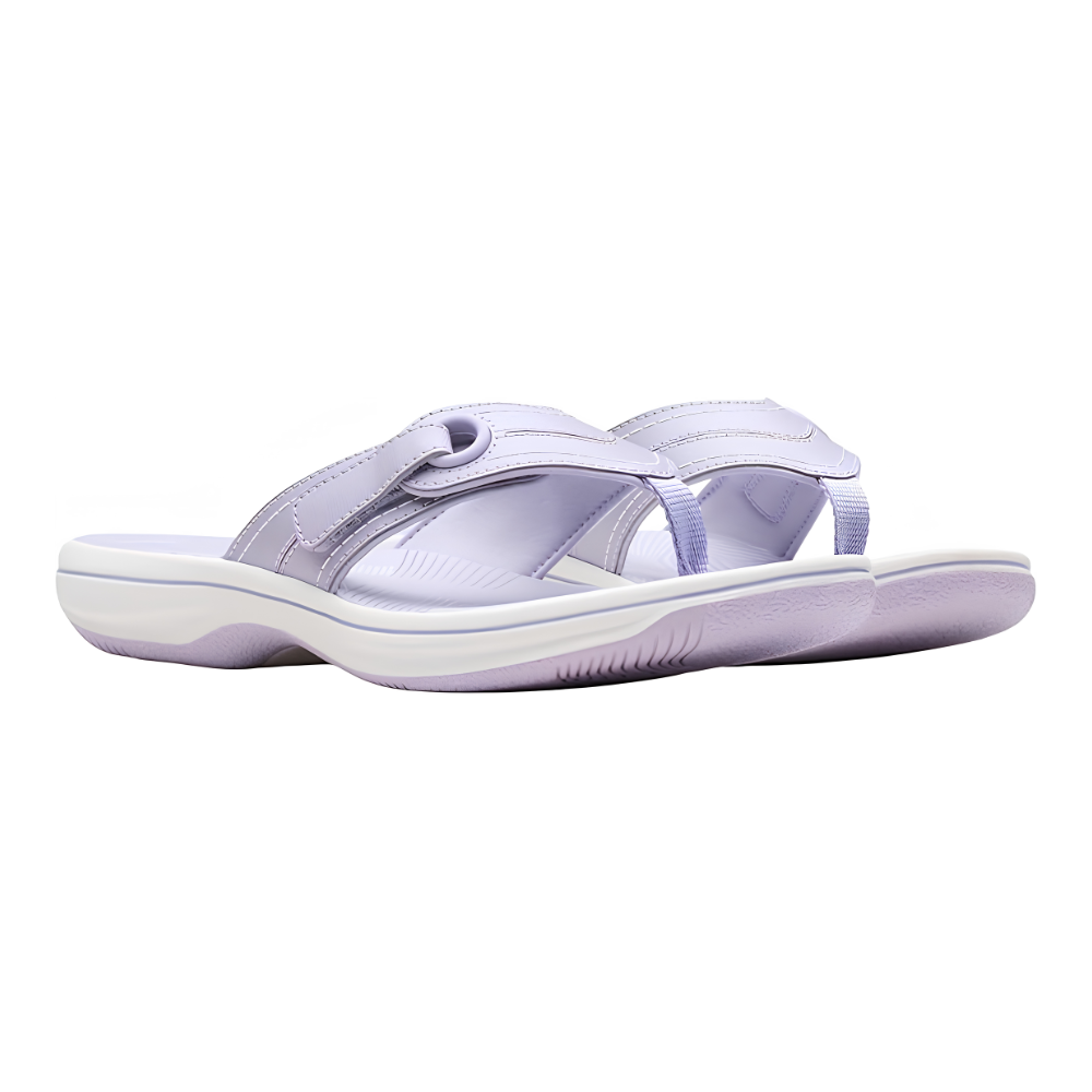 Chanclas Cómodas para Mujeres con Correa de Tira, Plantilla Contorneada y Soporte de Arco