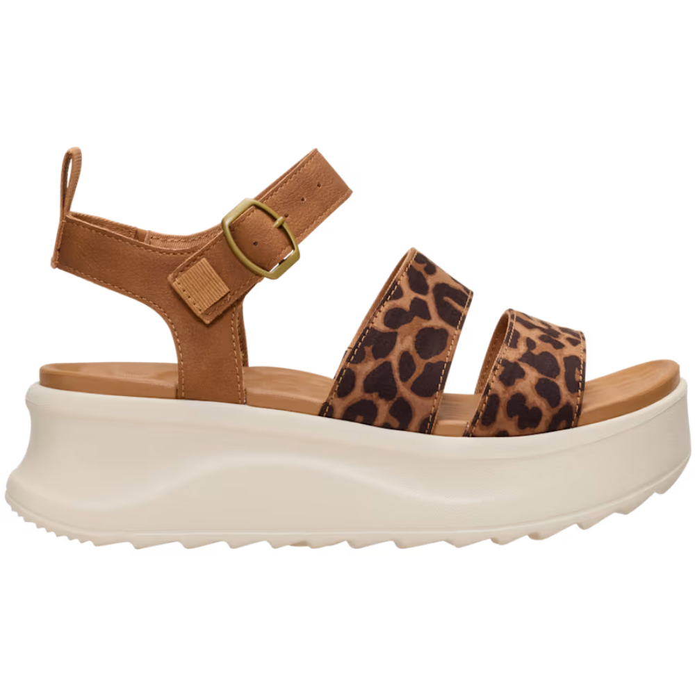 Sandalias de Plataforma Elegantes para Mujeres con Dos Tiras, Hebilla en el Tobillo y Punta Abierta Estilo Chunky
