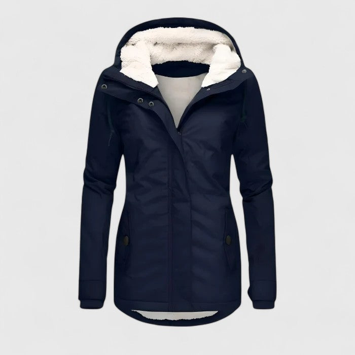 Chaqueta Parka Acolchada y Cómoda para Mujeres con Capucha y Manga Larga, Estilo Casual Relajado