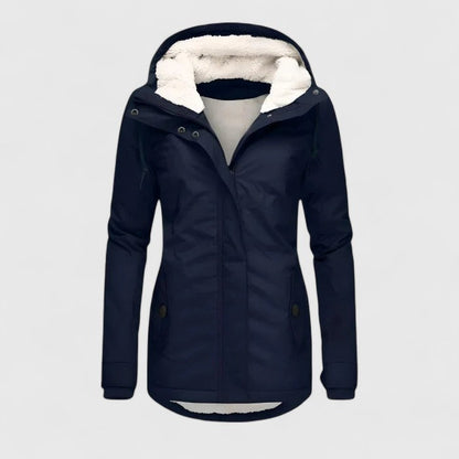 Chaqueta Parka Acolchada y Cómoda para Mujeres con Capucha y Manga Larga, Estilo Casual Relajado