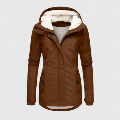 Chaqueta Parka Acolchada y Cómoda para Mujeres con Capucha y Manga Larga, Estilo Casual Relajado