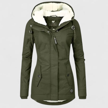 Chaqueta Parka Acolchada y Cómoda para Mujeres con Capucha y Manga Larga, Estilo Casual Relajado