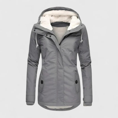 Chaqueta Parka Acolchada y Cómoda para Mujeres con Capucha y Manga Larga, Estilo Casual Relajado