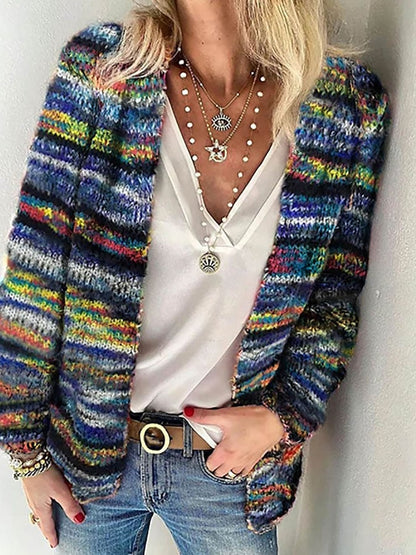 Marley | Cárdigan Multicolor a Rayas para Mujer