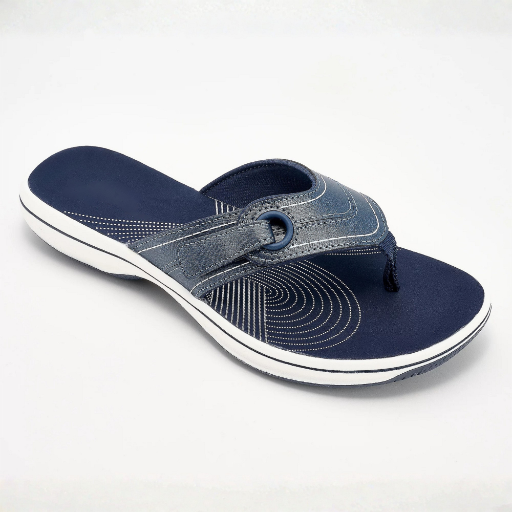 Chanclas Cómodas para Mujeres con Correa de Tira, Plantilla Contorneada y Soporte de Arco