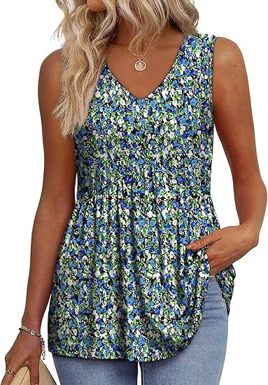 Top de Peplum Texturizado Sin Esfuerzo para Mujeres con Escote en V, Sin Mangas y Dobladillo Fluyente de Estilo Casual
