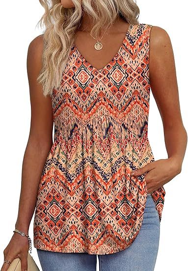 Top de Peplum Texturizado Sin Esfuerzo para Mujeres con Escote en V, Sin Mangas y Dobladillo Fluyente de Estilo Casual