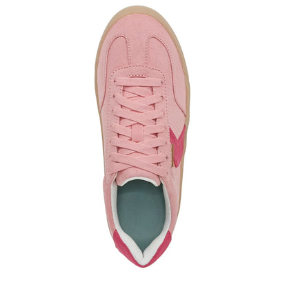 Zapatillas Cómodas para Mujeres con Panel Lateral de Cordones y Suela de Goma Acolchada Estilo Retro