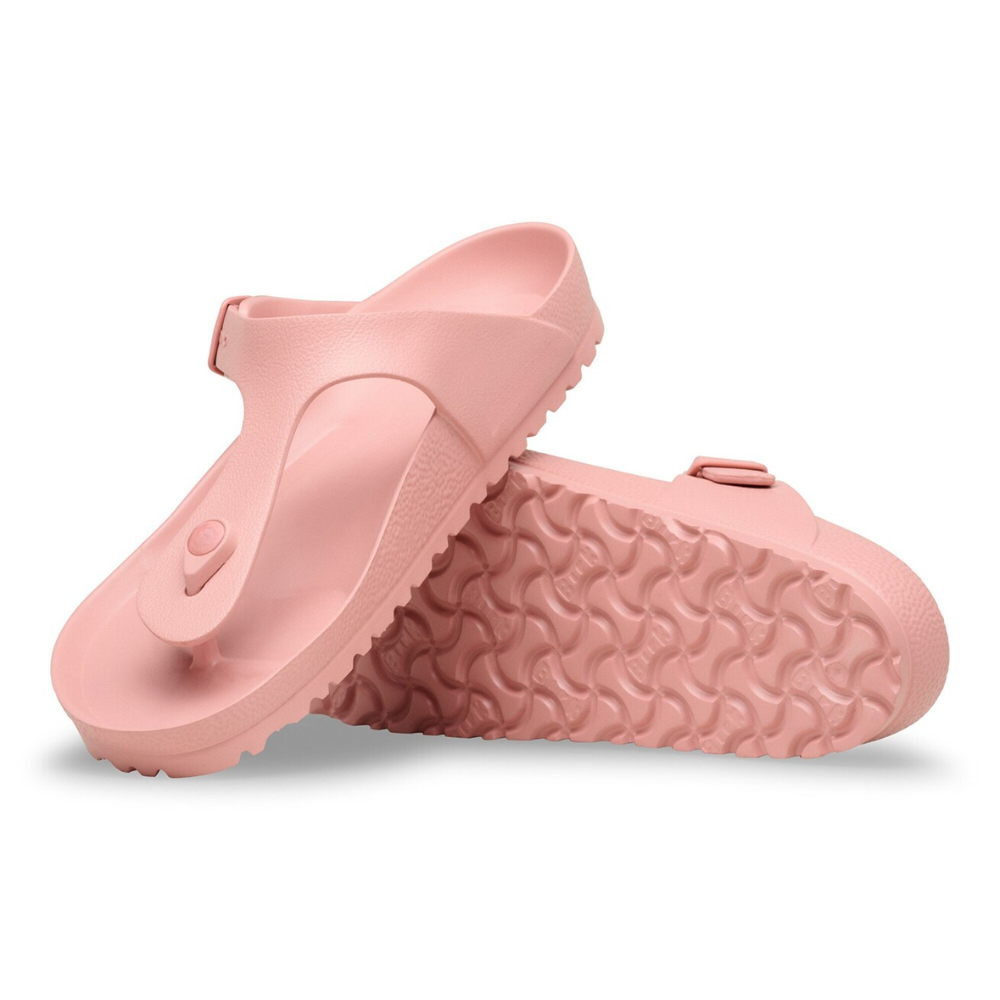 Sandalias de Tanga Cómodas para Mujeres con Correa de Hebilla en el Dedo y Plantilla Contorneada Estilo Slip On