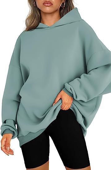 Sudadera de Forro Polar Oversized y Cómoda para Mujeres con Capucha, Manga Larga y Estilo Relajado