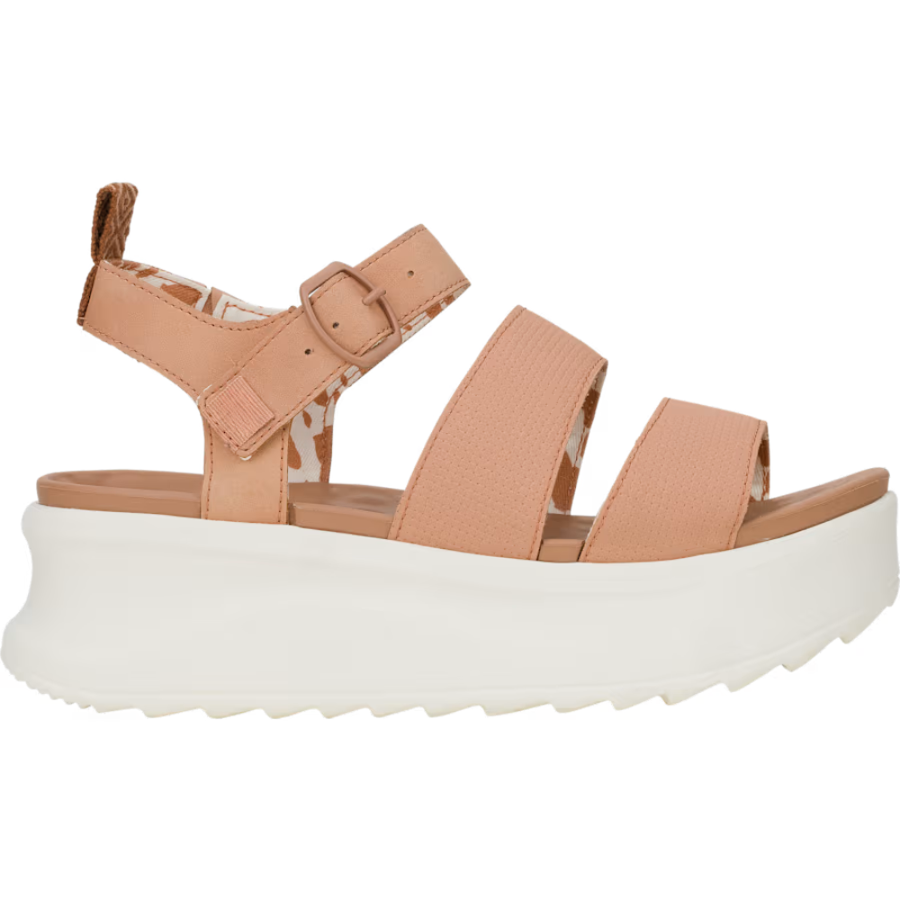 Sandalias de Plataforma Elegantes para Mujeres con Dos Tiras, Hebilla en el Tobillo y Punta Abierta Estilo Chunky