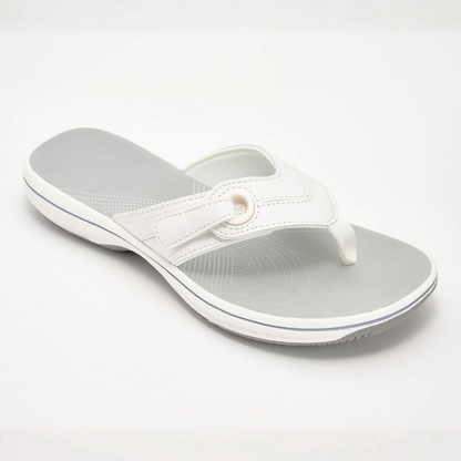 Chanclas Cómodas para Mujeres con Correa de Tira, Plantilla Contorneada y Soporte de Arco