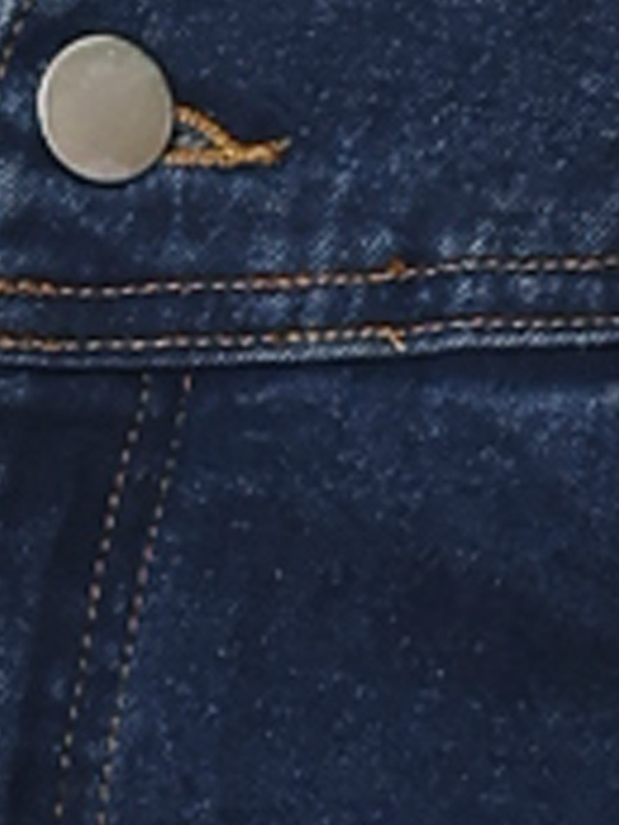 Falda de Jean Sin Esfuerzo para Mujeres con Cintura Alta y Abertura Frontal Estilo Midi Lápiz